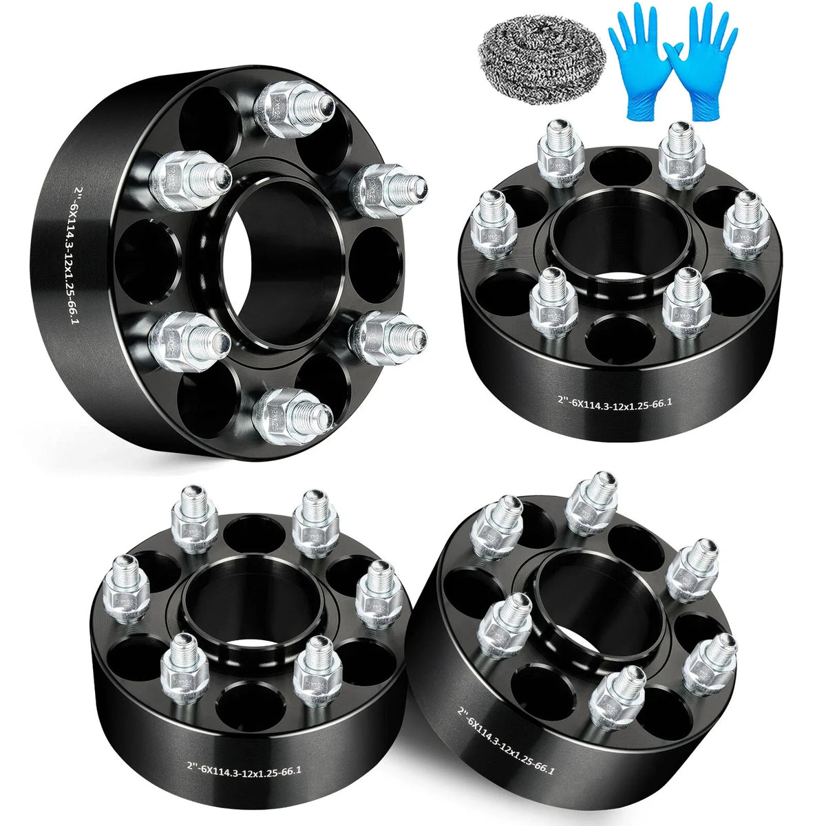 4pcs 2" 6x4.5 Hubcentric Wheel Spacers M12x1.25 for Nissan Xterra Pathfinder (2005–2014)
