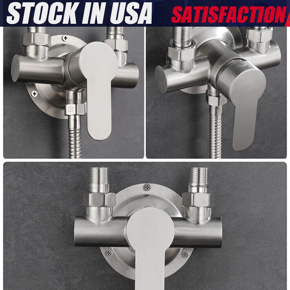 Wall Mount Shower Faucet Control Valve for Bathroom (Hot & Cold)