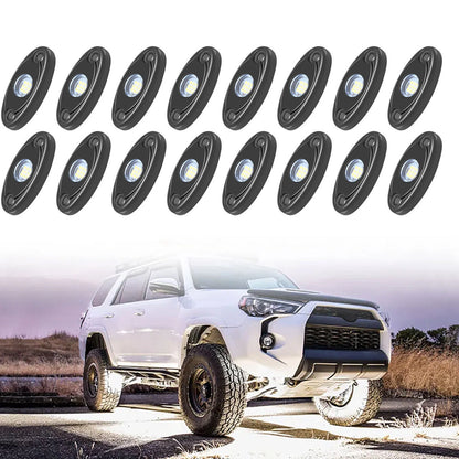 16 Pods LED Rock Lights for Jeep (Offroad, Truck, UTV, ATV)
