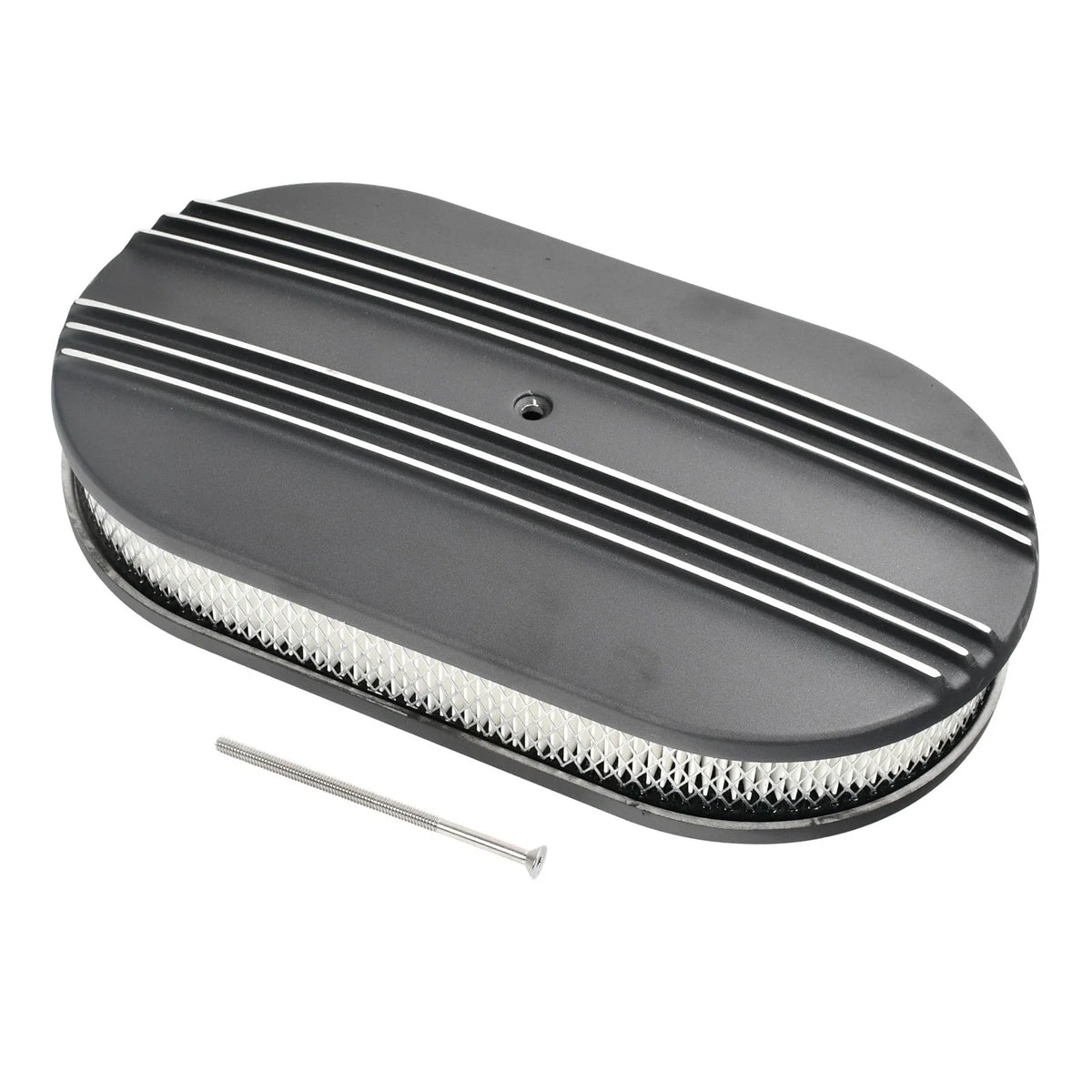 15" Aluminum Oval Air Cleaner Assembly for SBC Chevy Ford