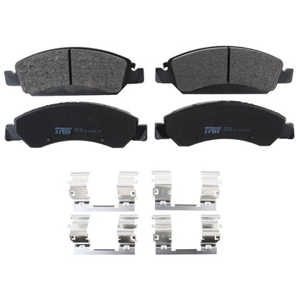 Front Brake Kit Set of 4 Drilled Rotors & TRW Metallic Pads for Silverado Sierra 1500 (2007–2013)