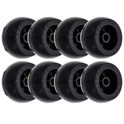 Set of 8 Deck Rollers for Husqvarna LZ7227 LZ7230 (539102643, 539001386)