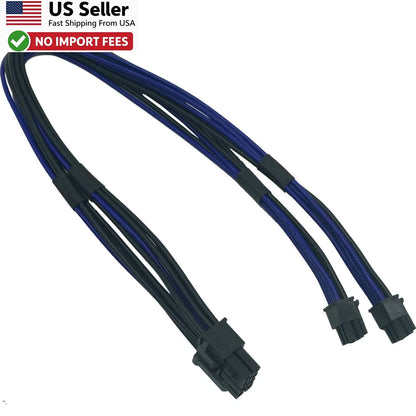 Dual Mini 6 Pin to 8 Pin PCIe Power Cable for Mac Pro