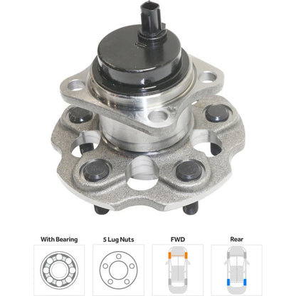 Wheel Hubs for Toyota Mirai (2016–2020) Front & Rear with Bearing FWD