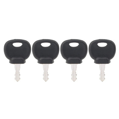 4X Ignition Key 14607 14707 for Bomag Dynapac Terex Vibromax Volvo Ford Moxy