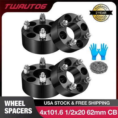Set of 4 Wheel Spacers 2" for EZ GO EZGO Club Cars (Golf Carts)