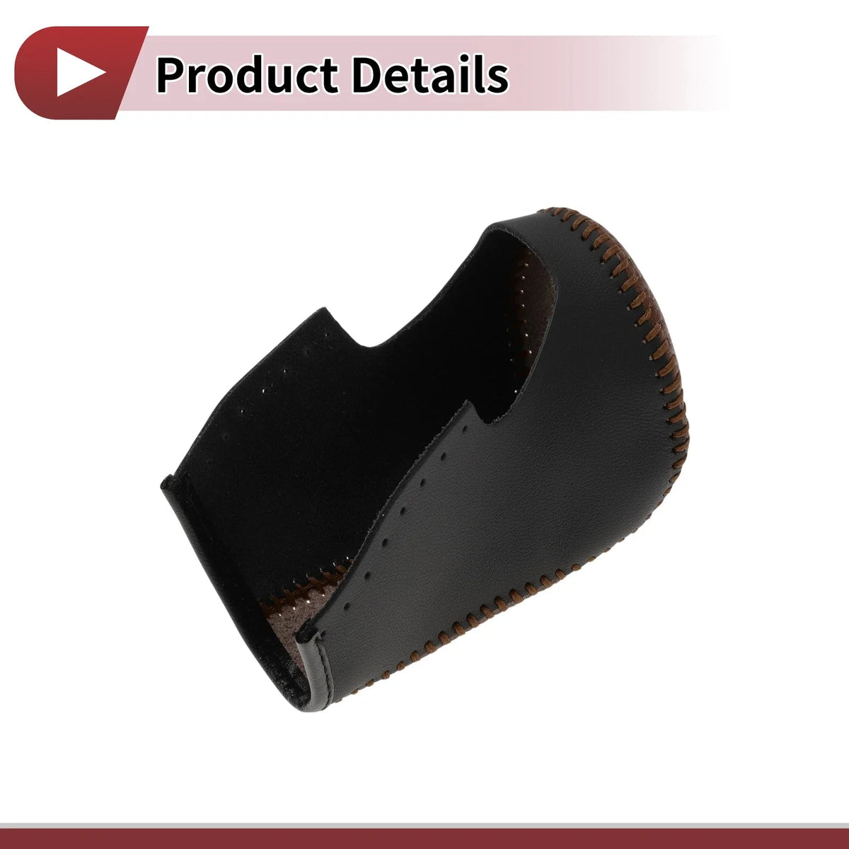 Gear Shift Knob Cover for Honda Accord 8 (2008–2012) Black Brown Leather