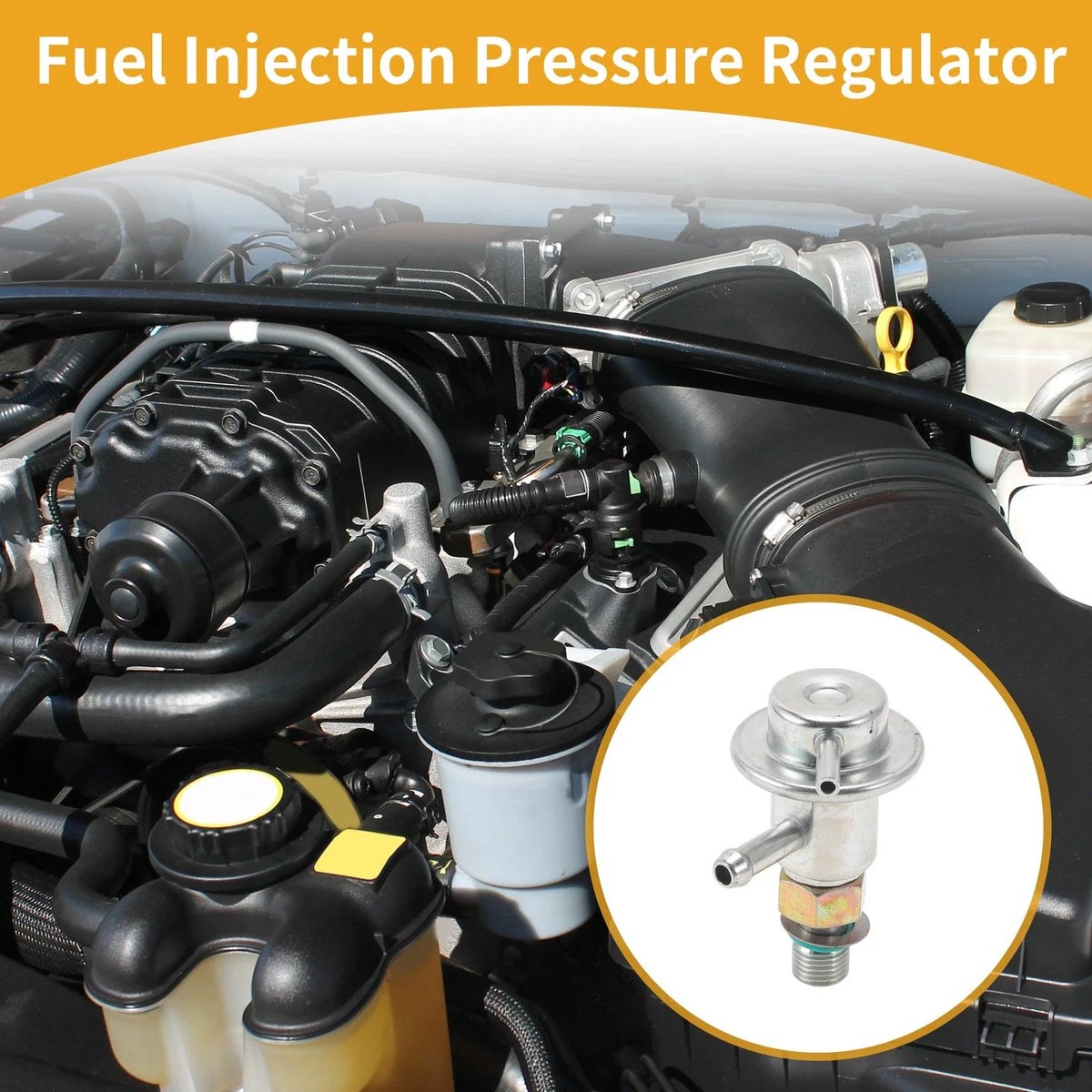 Fuel Pressure Regulator for Honda Accord (2001–2004) No. 16740PGKA01 Metal 20-70 Psi