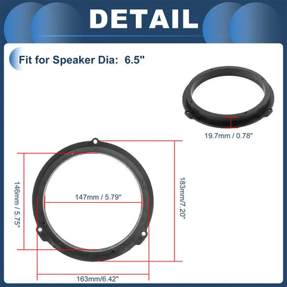 Set of 2 Speaker Spacer Rings for Ford Transit Custom (2012–2023)