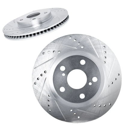 Brake Rotor Set for Acura RLX (2016–2020) ALX-PAU-DF-7002-59012-CLA2 Vented Drilled Slotted