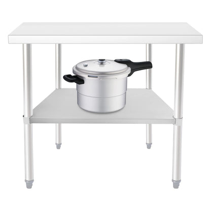 Adjustable Stainless Steel Under Shelf for DuraSteel Work Tables (27.95"×21.65")