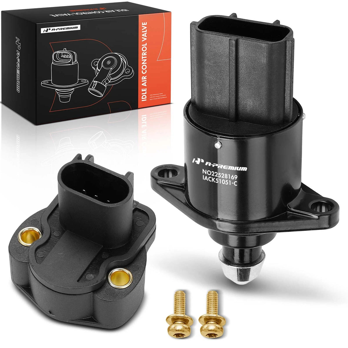 2X Idle Air Control Valve & Throttle Position Sensor for Jeep Dodge (04874373, 4874373, 4874373AB, 53030821, AC176)