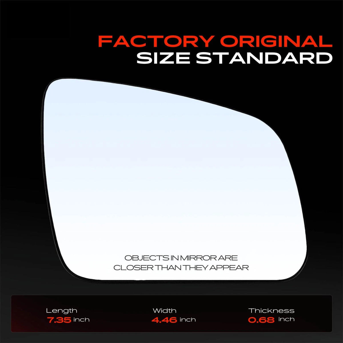 Heated Power Mirror Glass for Mercedes-Benz W204 C230 (MB1325101, 5333)
