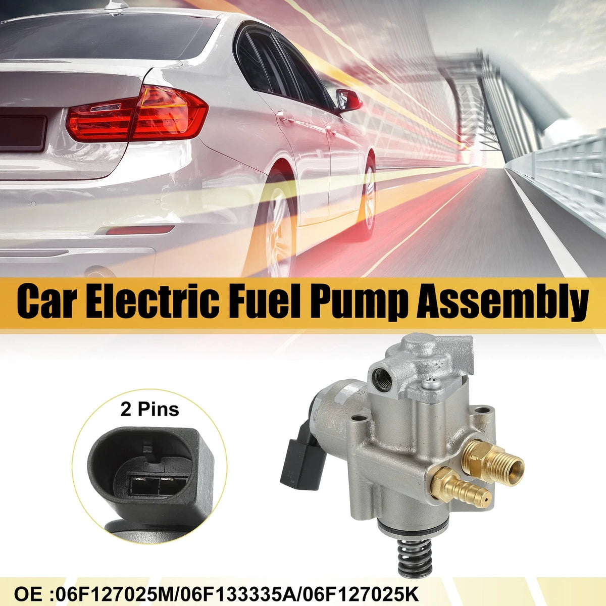 High Pressure Fuel Pump for Audi A3 Base 2.0L (2006–2008) No. 06F127025M