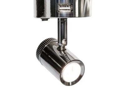 4X LED Chrome Dimmer Spotlight for Caravan Boat (PO788)