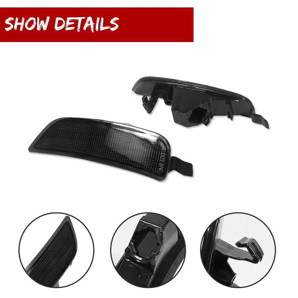 Smoke Rear Side Marker Lights for Mazda MX-5 Miata Fiat 124 Spider (2016–2023)