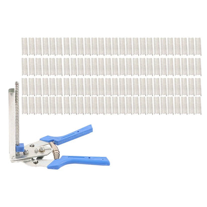 Fencing Gun Hog Ring Plier Fastener Stapler with 3000 Clips for Various Models