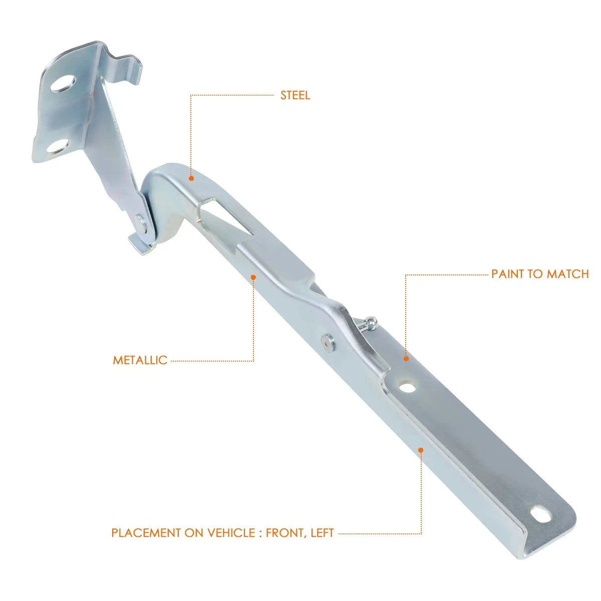 Left Driver Side Steel Engine Hood Hinge for Ford F-150 (2009–2013)