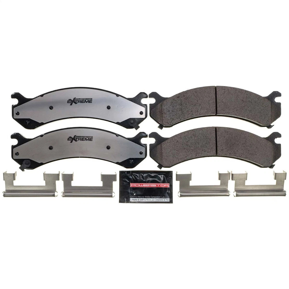 2X Z36-784 Powerstop Brake Pad Set for Chevy Express Van (2008–2015)