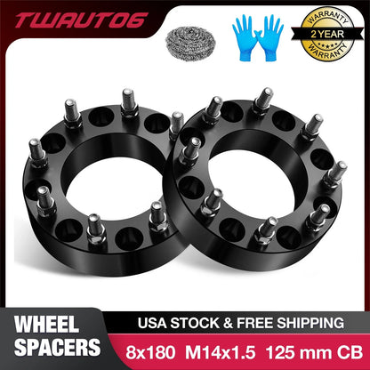Wheel Spacers for GMC Sierra 3500 HD (2011–2022) M14x1.5 2 in 8x180 2 PCS