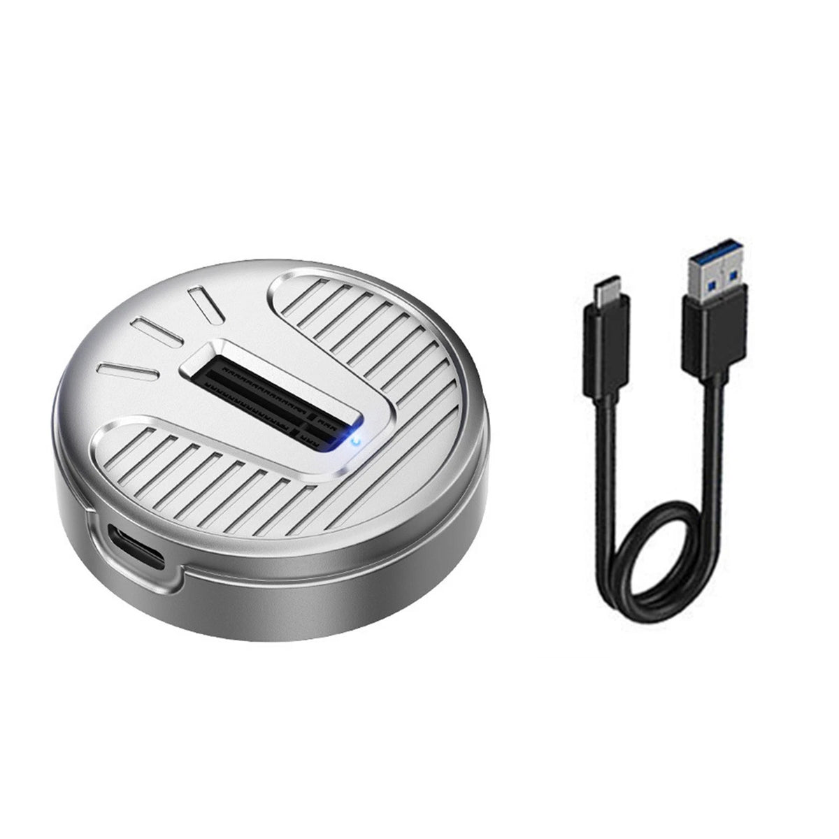 USB C M.2 NVMe SATA SSD Enclosure Tool-Free Aluminum 10Gbps