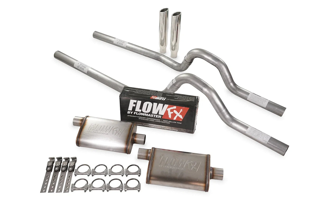 Dual Exhaust Kit 2.5" Flowmaster Flow FX for GM C/K20 1973–1980