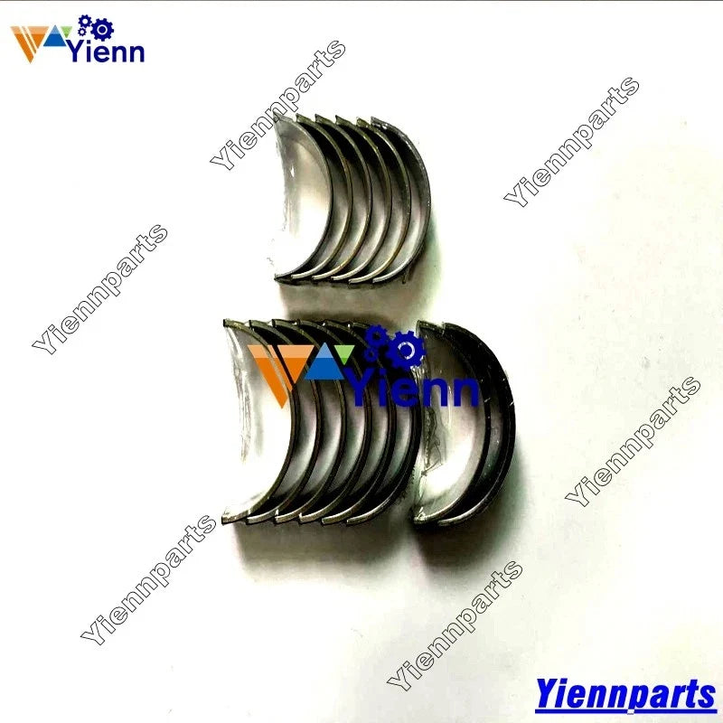 Set of 4 Crankshaft Conrod Bearings for Yanmar Engine (3TN75, 3D75, 3TN78, 3TNE78, 3D78)