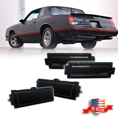 Smoked Front & Rear Fender Side Marker Lights for Chevy Monte Carlo SS (1981–1988)