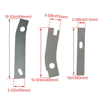 Rear Frame Repair Weld Plates Patch for Jeep Wrangler YJ (1986–1995)