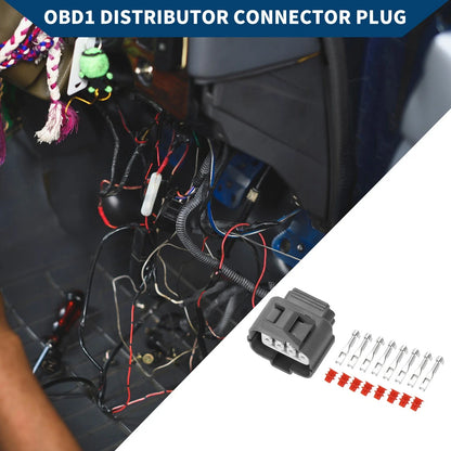 OBD1 Distributor Connector Plug Female Wire Terminal for Honda (Year Range)