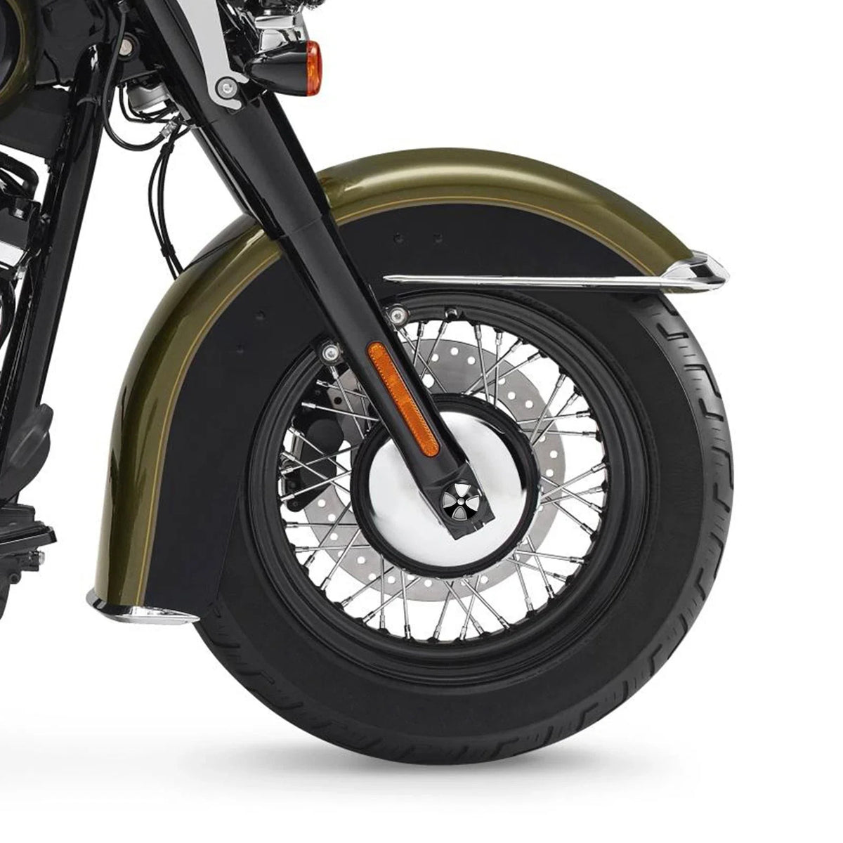 Set of 2 Front Axle Cap Nut Covers for Harley Dyna (2011–2017) & Sportster (2009–2022) Aluminum