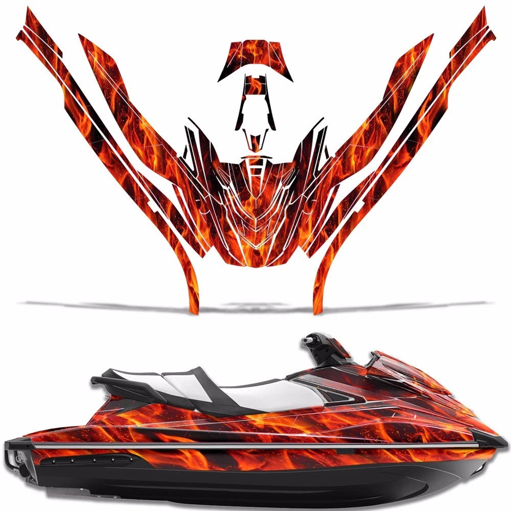 Graphics Kit Decal for Yamaha WaveRunner GP 1800 (2017–2020) ICE ORANGE
