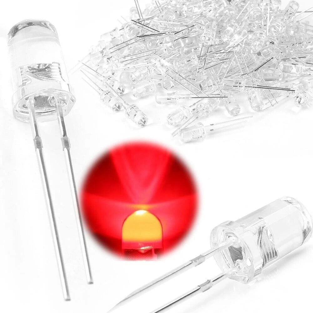 1000PCS 5mm Ultra Bright LED Red Light Bulb Lamp