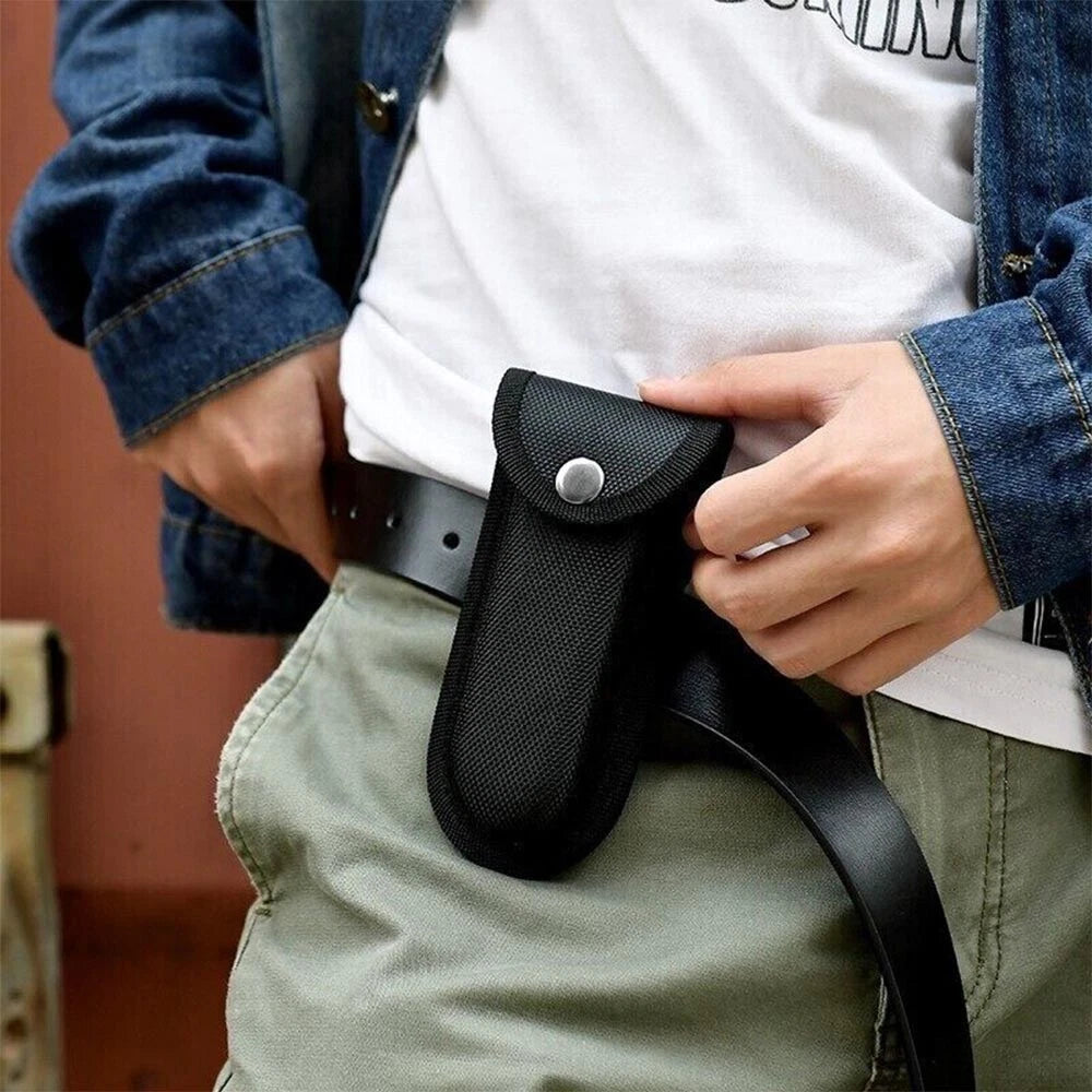 2X Portable Hard Boxed Reinforced Nylon Sheath for 5" Folding Knife