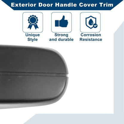 Exterior Door Handle Cover Trim for Ford Kuga MK1 (2008–2012) Black ABS