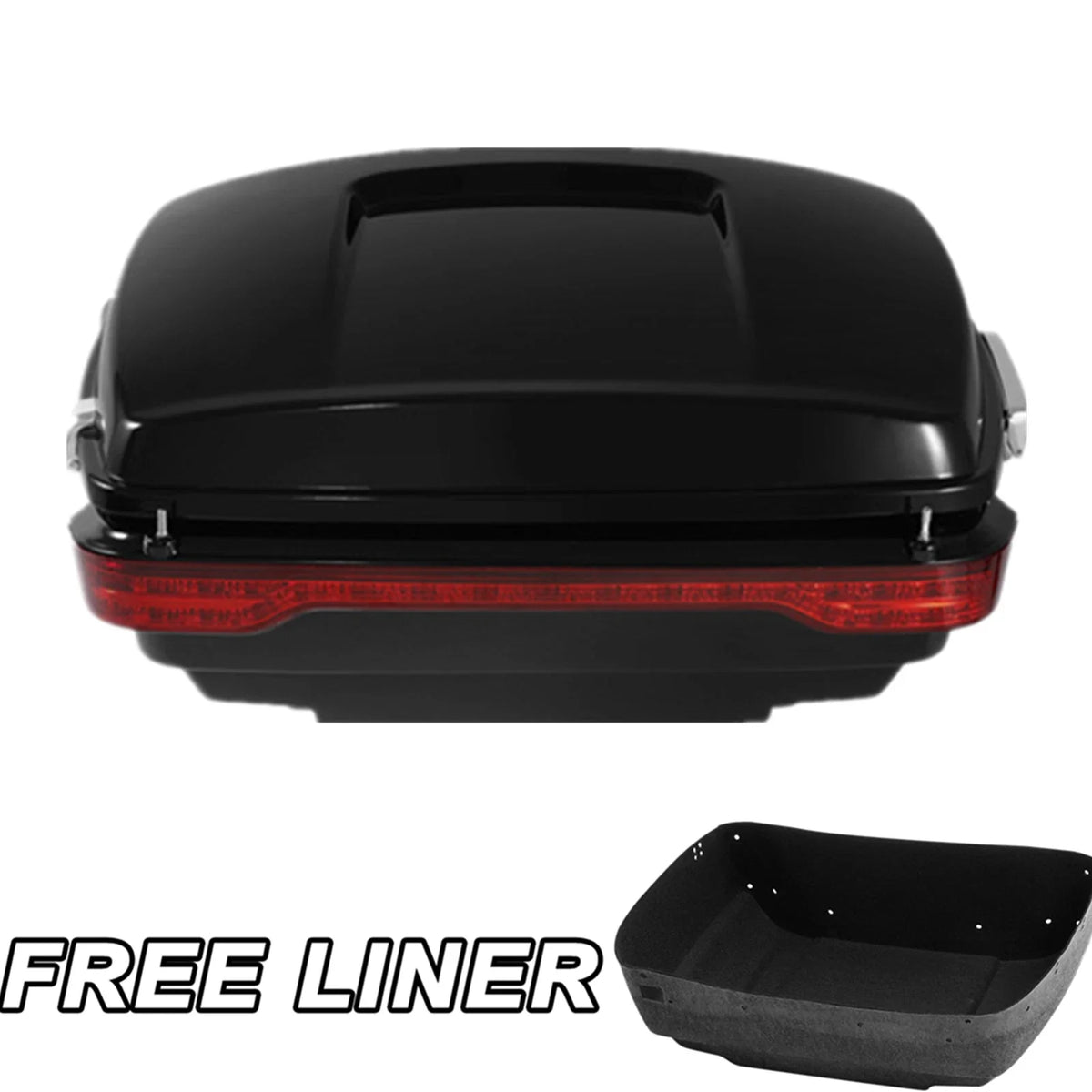Matte King Trunk with Brake Tail Light for Harley Touring Road King (2014–2023)