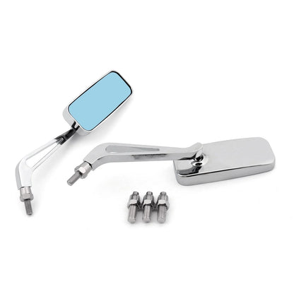 Set of 2 Universal 8mm 10mm Motorcycle Rearview Side Mirrors for Honda Kawasaki