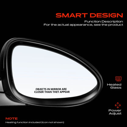 Power Mirror for Chevy Sonic (2012–2020) - 95205435, GM1321433, Heated, Power Fold