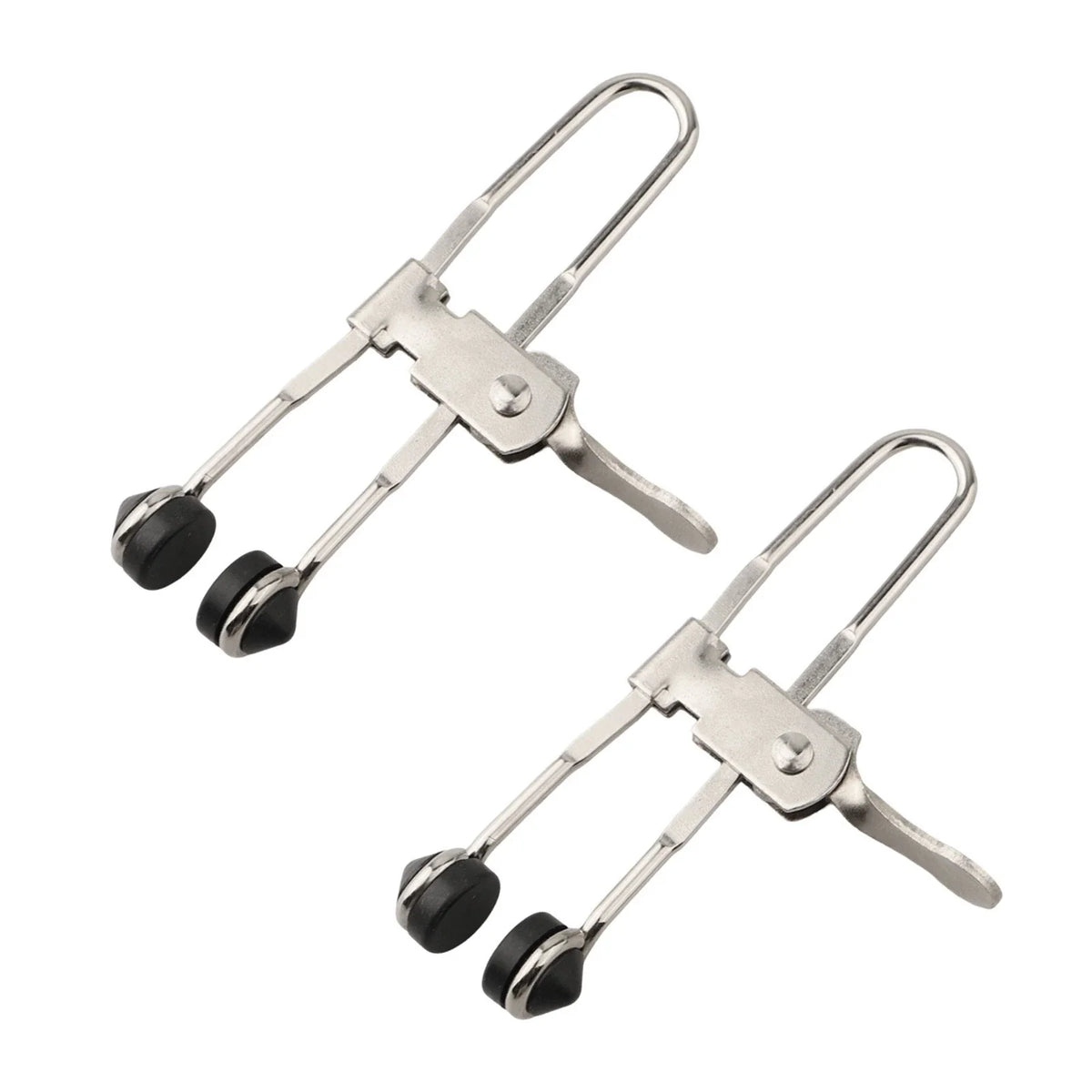 Set of 2 Rubber Head Lever Action Grid Clamps for Drop Ceiling