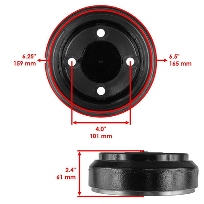 Brake Drum for Club Car XRT 850 / XRT 900 (DR103 - MA, 101791101, 1018232)