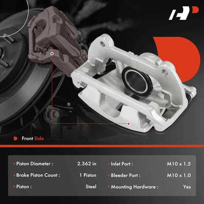 A-Premium Pair Front Brake Calipers w/ Bracket for VW Tiguan Audi A3 (2009–2023)