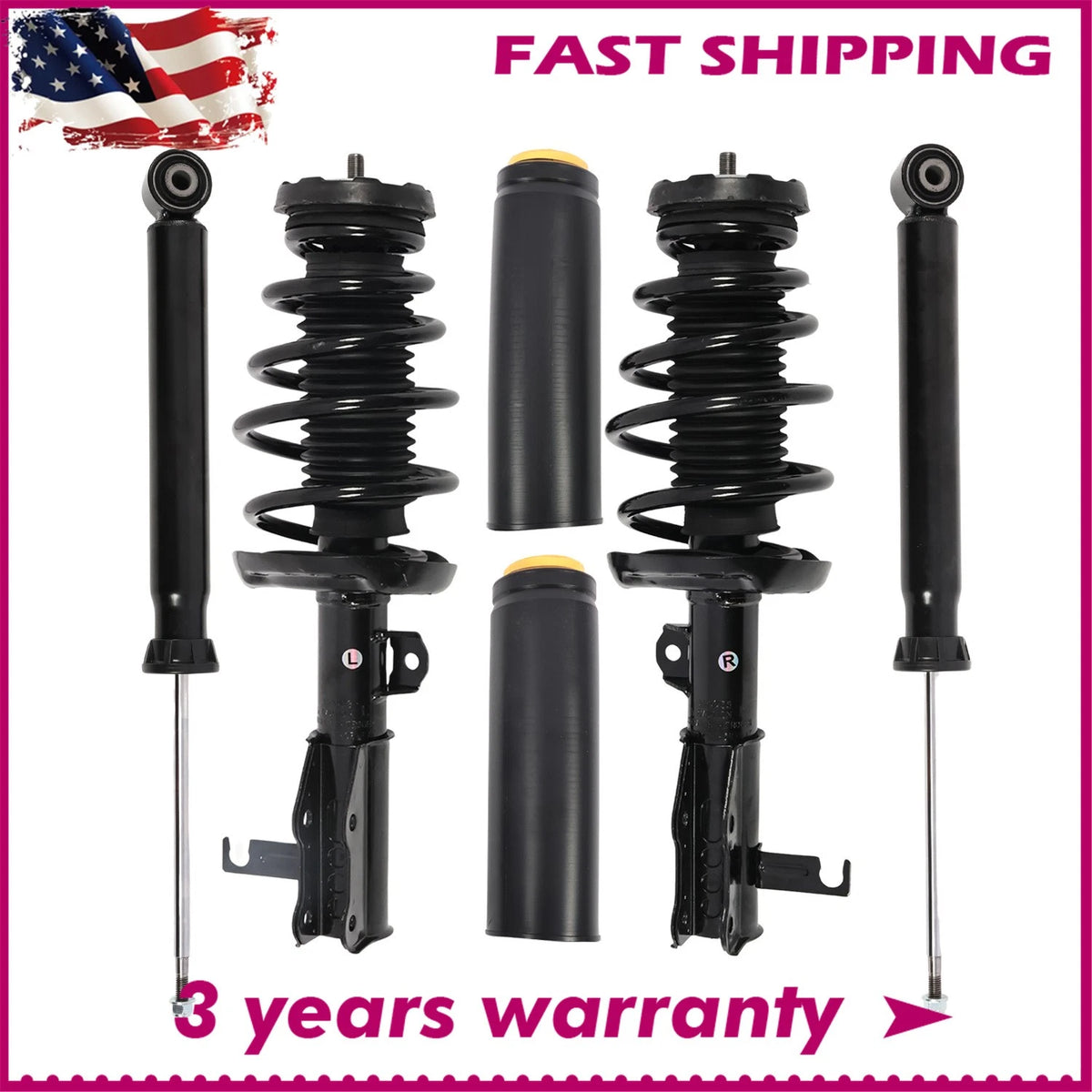 Front Complete Strut Rear Shocks for Buick LaCrosse (2010–2016) 172529, 172528, 349136, 5647