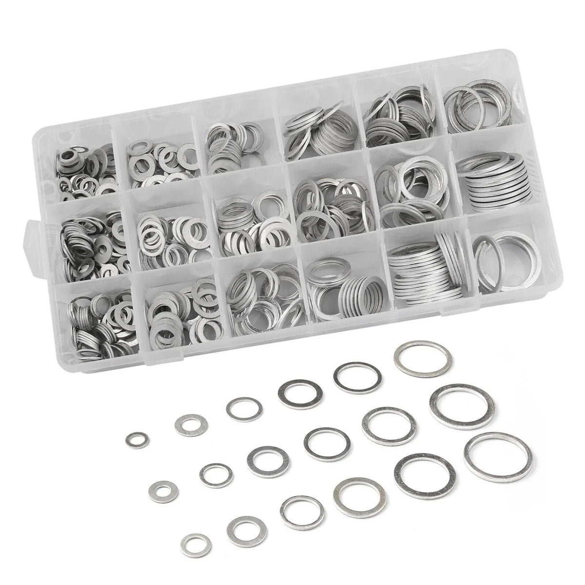 Set of 450 Oil Drain Plug Crush Gaskets Washer Sealing O-Ring Assortment