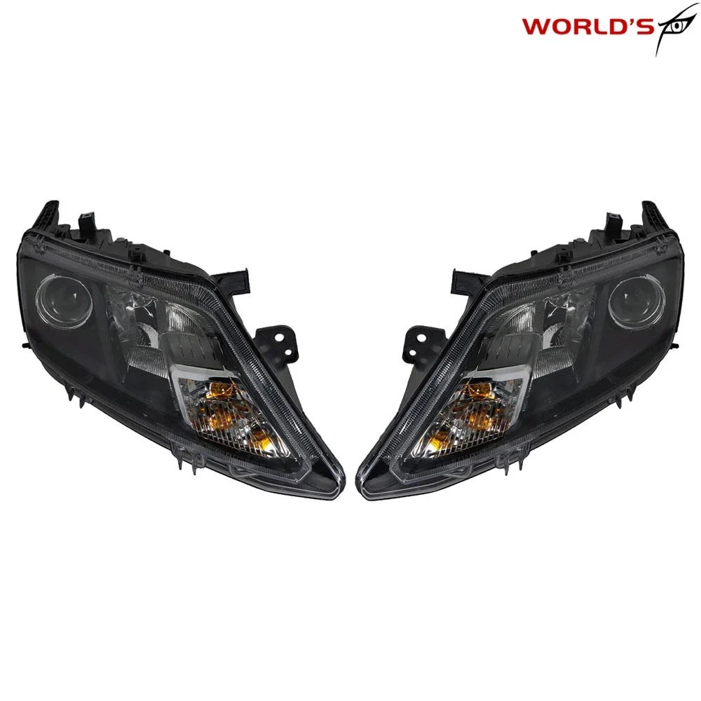 2X Halogen Headlight Set for Ford Fusion (2010–2012) Black Housing