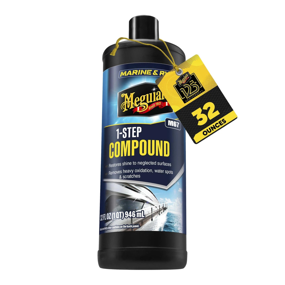 Meguiar's M6732 Marine/RV One Step Compound for Marine (32 oz)