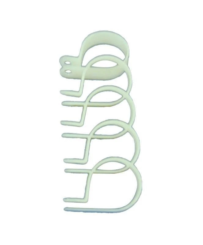 5X PLS 25mm Plastic P Clips for Caravan Motorhome (81228)
