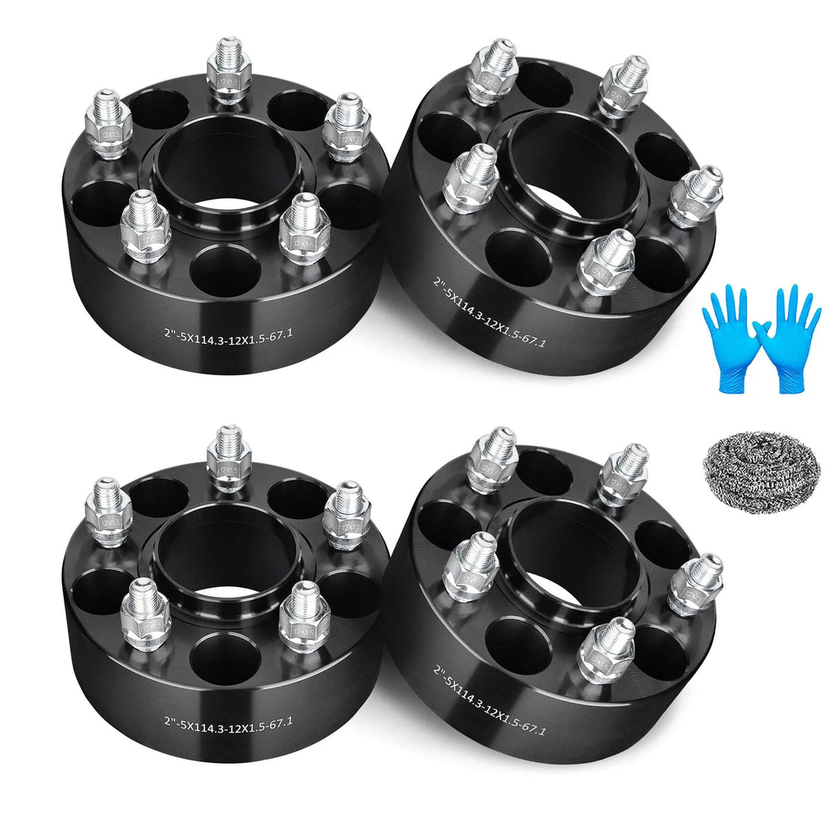 Set of 4 Hubcentric Wheel Spacers 5x4.5 for Mazda MX-5 Miata (2006–2015)