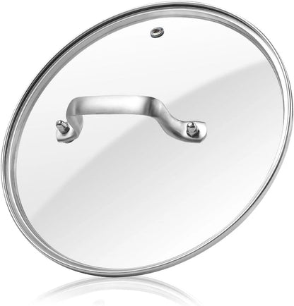 Set of 1 Tempered Glass Lid for Pots, Pans, Skillets (8")