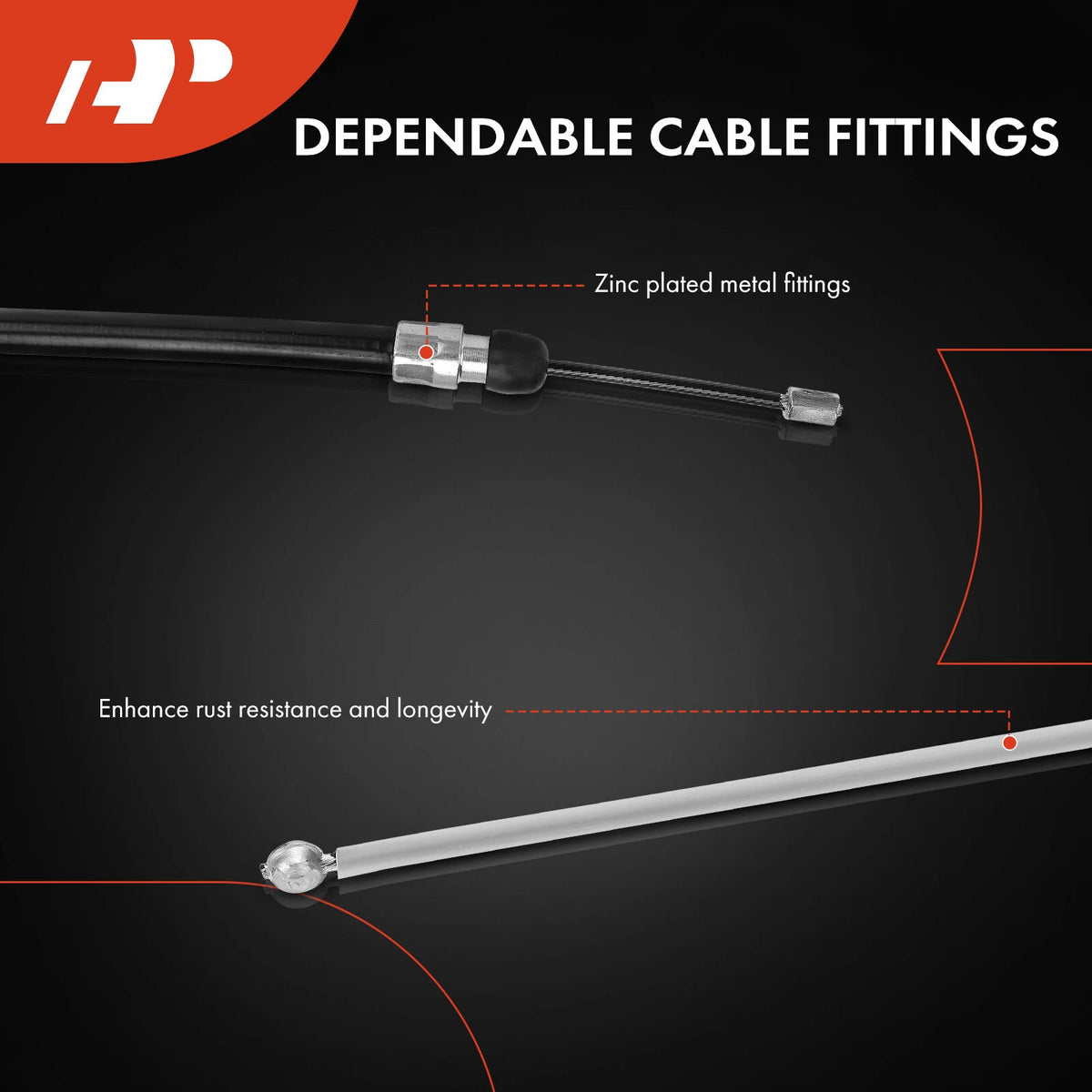 Parking Brake Cable for BMW E60 525i 530i 530xi (2003–2007) 34406761097, C660800