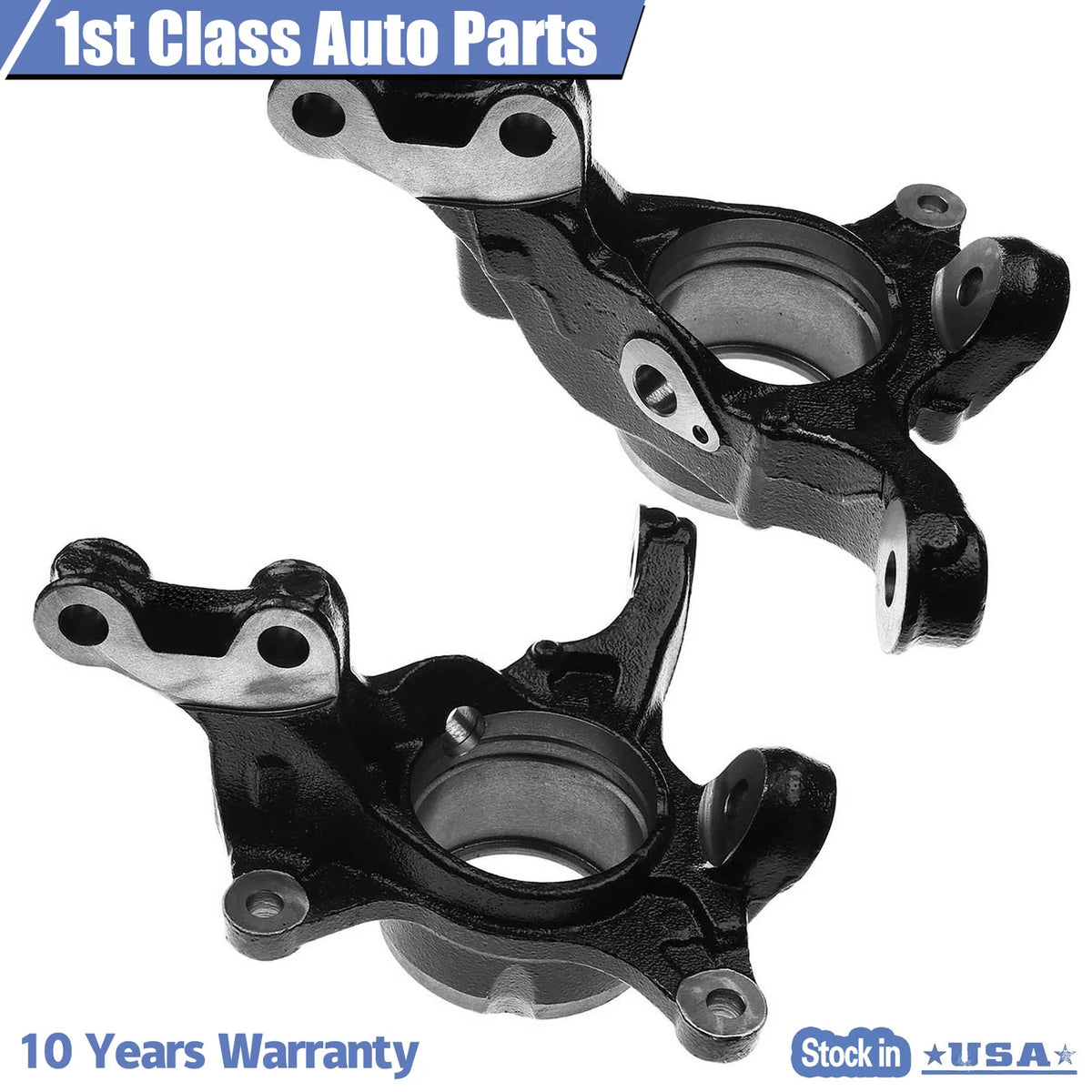 2PC Front Left & Right Steering Knuckle for Toyota Sienna (2011–2019) 698-171 698-170